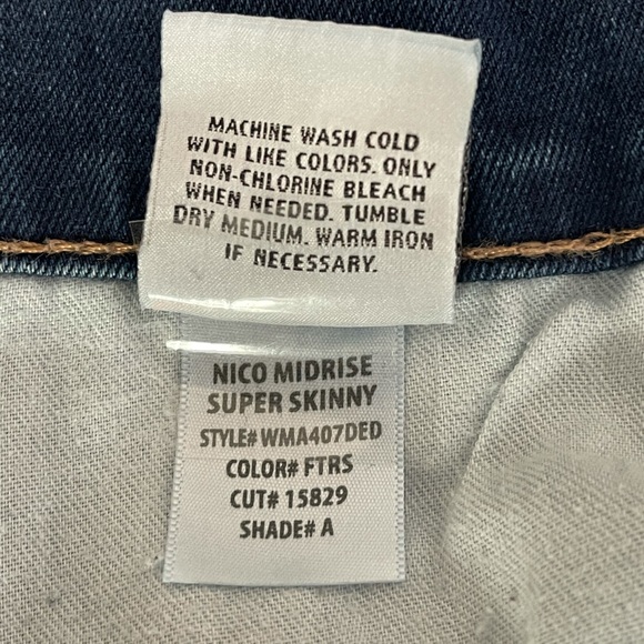 Hudson Nico Midrise Supper Skinny Size 28 Jeans - Picture 9 of 12